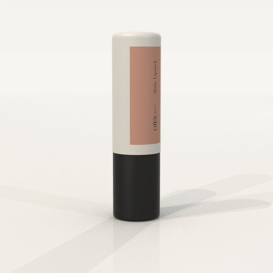 Ojen® N°100 Matte Lipstick, Terracotta Nude — angled view