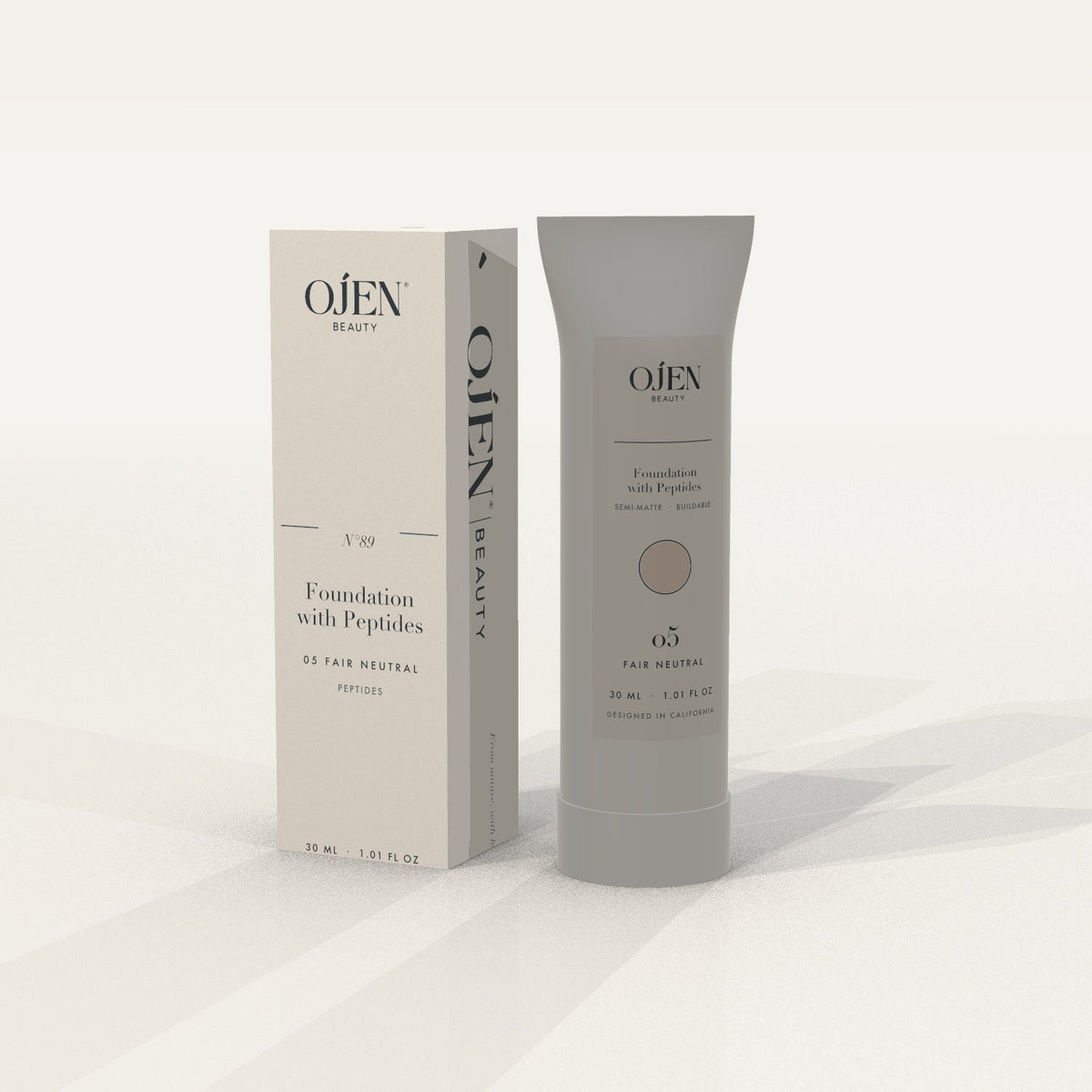 Ojen® N°89 Foundation with Peptides, 05 Fair Neutral — with carton
