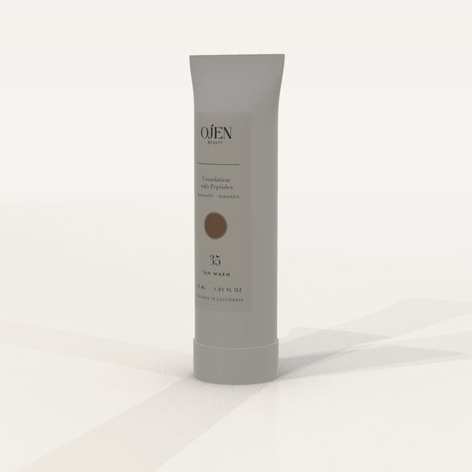 Ojen® N°94 Foundation with Peptides, 35 Tan Warm — angled view