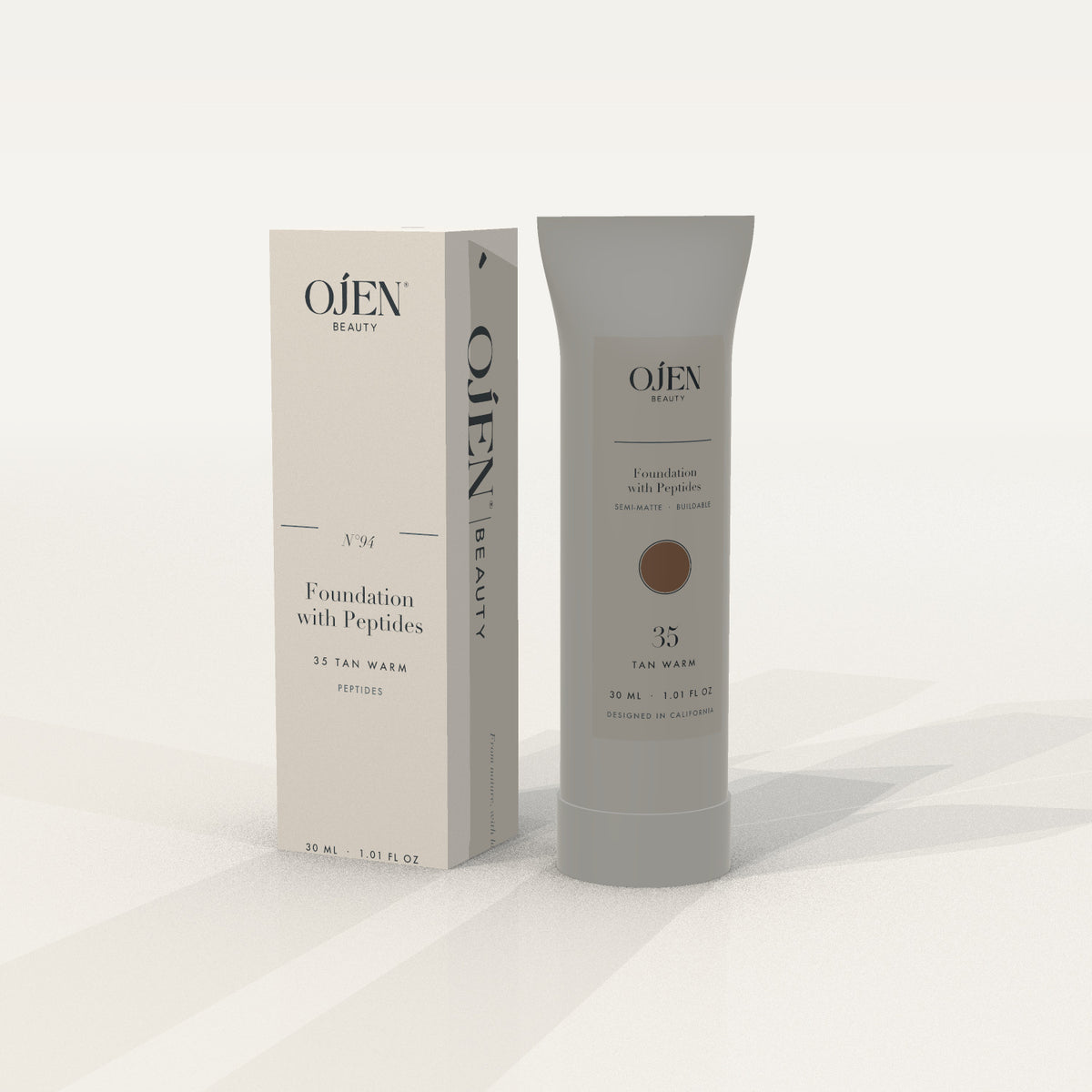 Ojen® N°94 Foundation with Peptides, 35 Tan Warm — with carton