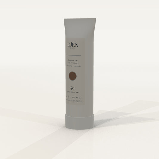 Ojen® N°95 Foundation with Peptides, 40 Deep Neutral — angled view