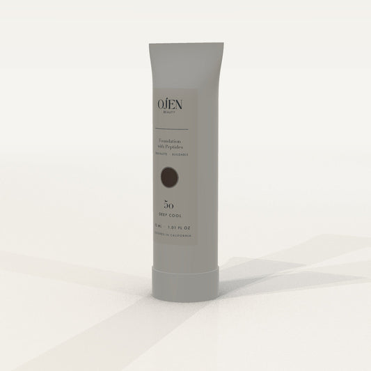 Ojen® N°97 Foundation with Peptides, 50 Deep Cool — angled view