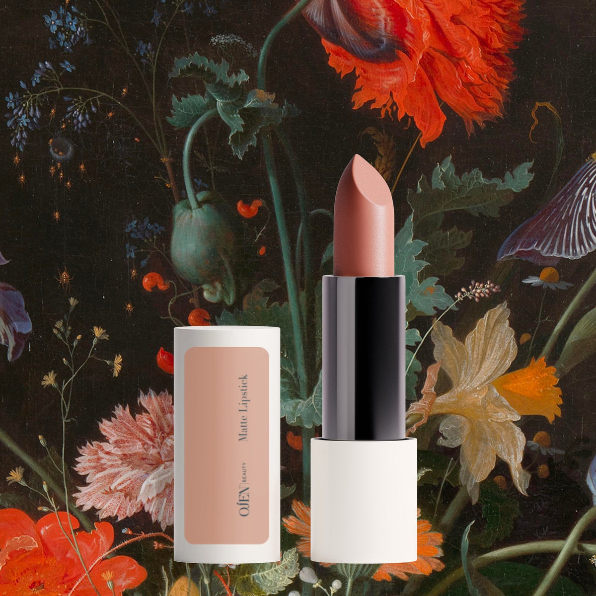 Ojen® N°100 Matte Lipstick, Terracotta Nude — in situ