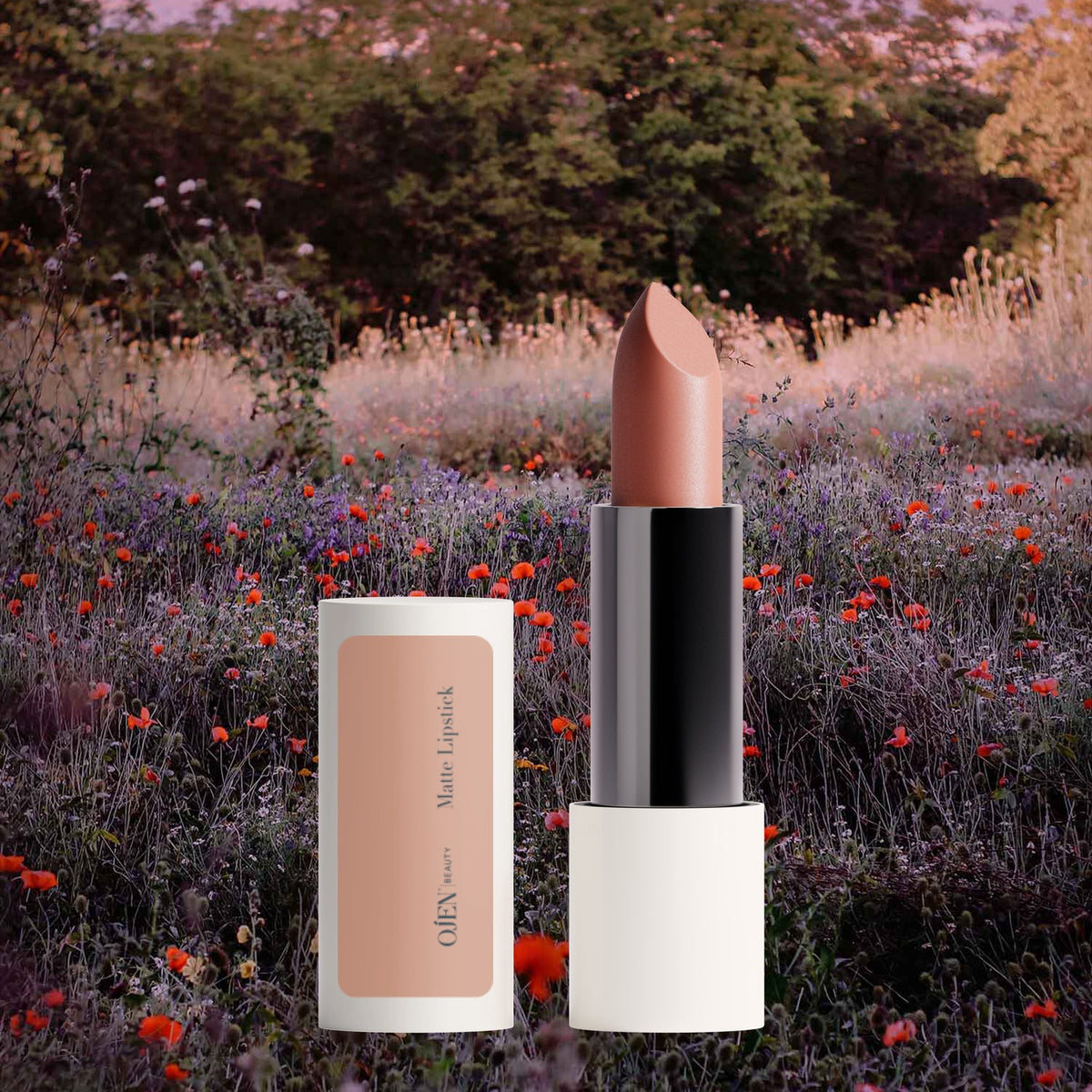 Ojen® N°100 Matte Lipstick, Terracotta Nude — lifestyle