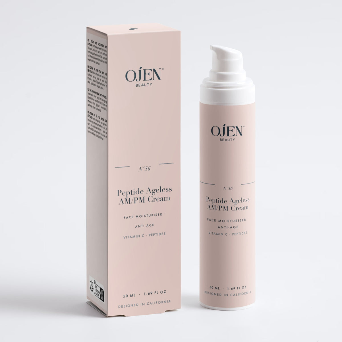 Ojen® N°56 Peptide Ageless AM/PM Cream — with its box