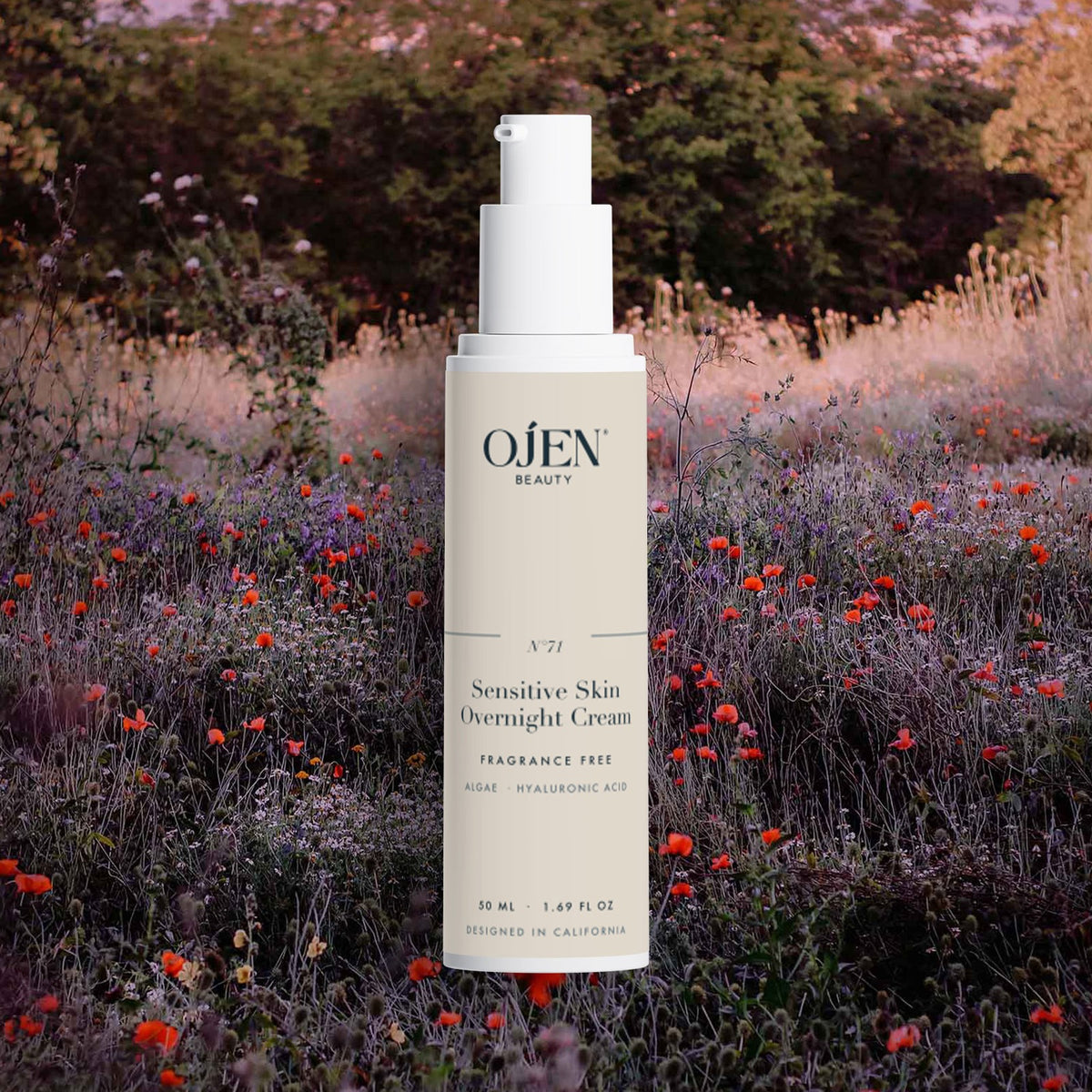 Ojen® N°71 Sensitive Skin Overnight Cream, Fragrance Free — lifestyle