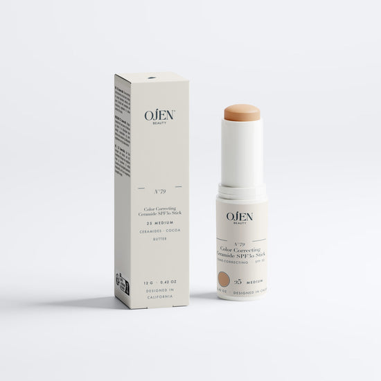 Ojen® N°79 Color Correcting Ceramide SPF30 Stick – 25 Medium — with its box