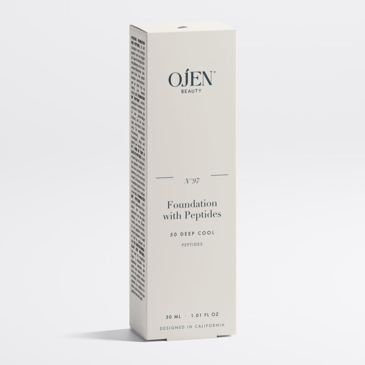 Ojen® N°97 Foundation with Peptides, 50 Deep Cool — the carton
